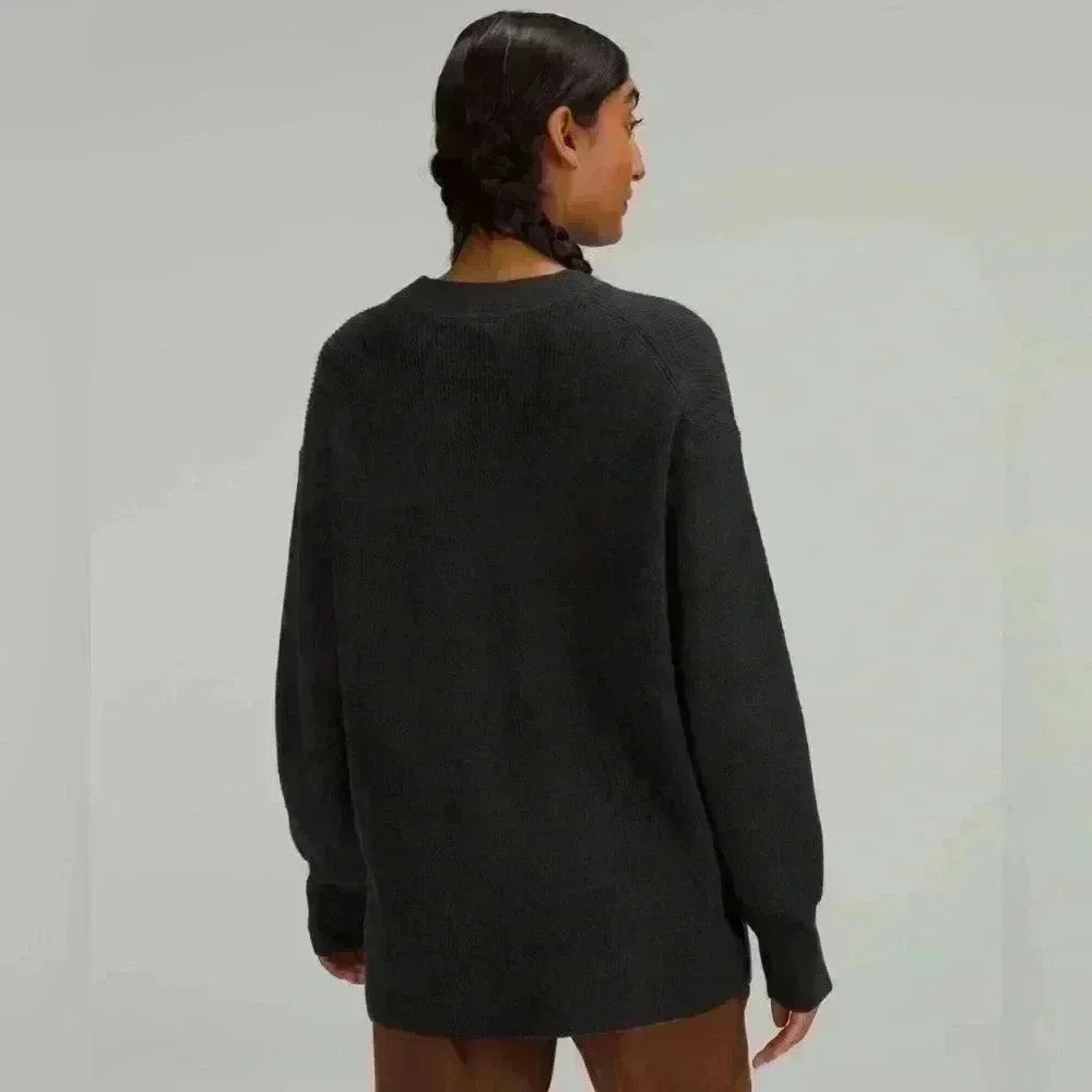 Lululemon Merino Wool-Blend  Ribbed Crewneck Sweater - Picture 3 of 6